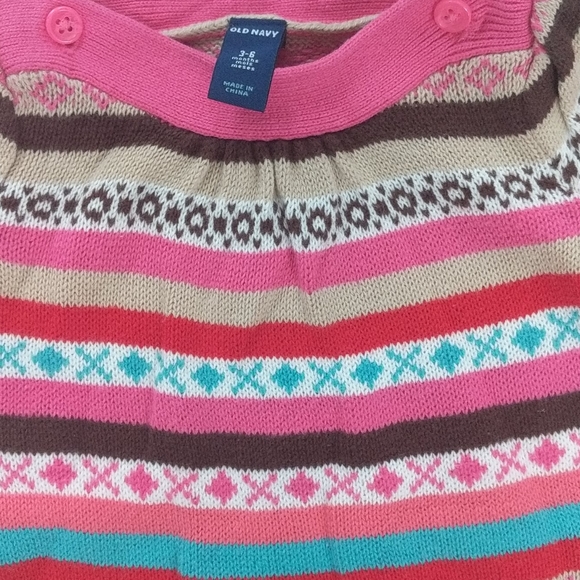 Girls 3-6m sweater dress set/ outfit, pink boots - Picture 3 of 6